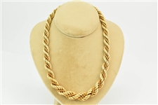 18k Yellow Gold Double Rope Necklace