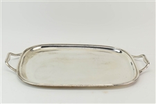 800 Silver Double Handled Tray