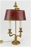 Gilt Bronze Toleware Desk Lamp