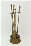 Set of Brass Fire Tools