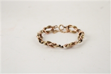 14K Yellow Gold & Rose Gold Link Bracelet