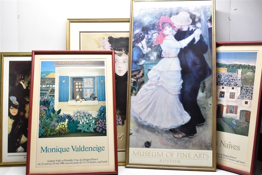 Group Framed Museum and Perfume Posters