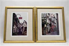 Pair Alsace France Framed Numbered Photo Prints