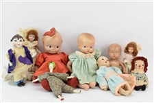 Assorted Group of Miniature Vintage Dolls