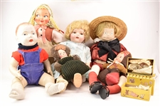 Group of Dolls and Accessories