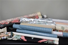 Group of Assorted Fabric and Wallpaper
