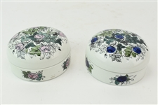 Two Modern Arabia Finland Floral Decorated Boxes