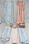 Vintage Group of Assorted Curtains Draperies