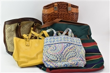 Vera Bradley Tote & Kate Spade Leather Handbag