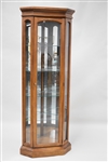 Martinsville Mirrored Back Corner Curio Cabinet