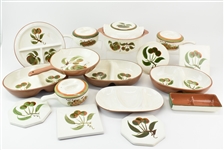 Group of Stangl Orchard Song Serving Pieces