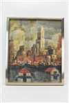 Modern Oil on Canvas New York Skyline