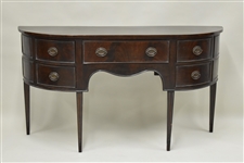 Mahogany Demi Lune Form Sideboard