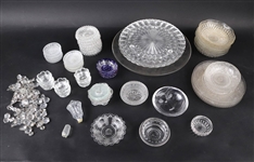 Group of Pressed and Molded Glass Table Articles