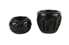 Two Santa Clara Blackware Small Vessels