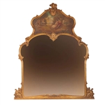 Neoclassical Style Giltwood Trumeau Mirror