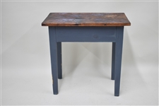 Country Pine Antiqued Side Table