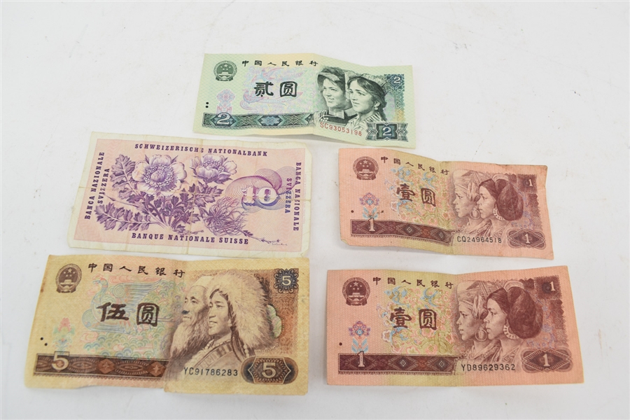 Group of Assorted Foreign Paper Money Currency