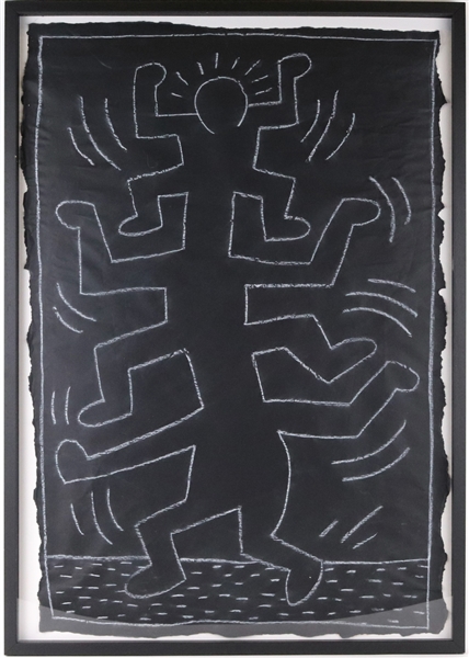 Keith Haring, NYC Subway Chalk Drawing