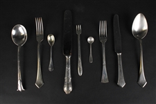 Large Group of Silver Plated Flatware