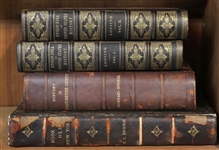 Four Leather Bound History Books