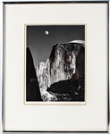 Ansel Adams, Moon and Half Dome Photograph