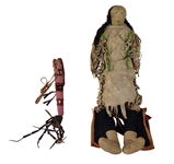 Native American Beaded, Leather, and Cloth Doll