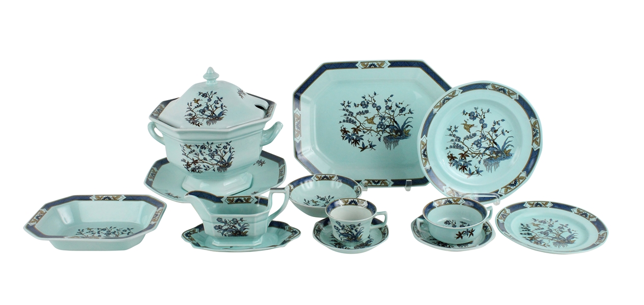 Large Set of Calyx Ware "Ming Toi" Dinnerware