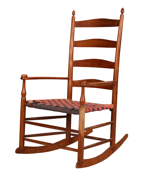 Maple Ladderback Rocking Chair