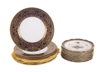 Twelve Royal Worcester for Tiffany Dessert Plates