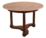 Neoclassical Style Marble Top Center Table