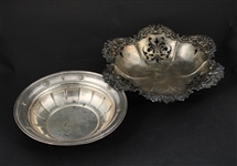 Vintage Tiffany Sterling Silver Medallion Bowl
