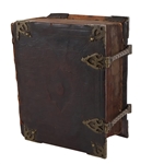 18th C. Dutch Leather and Brass Bound Bible, 1748