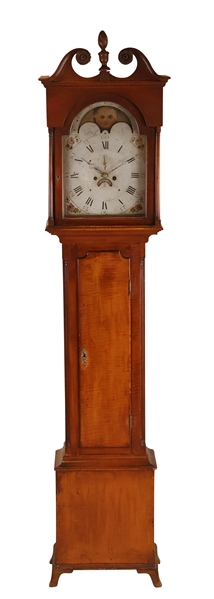 Federal Figured Maple Tall Clock