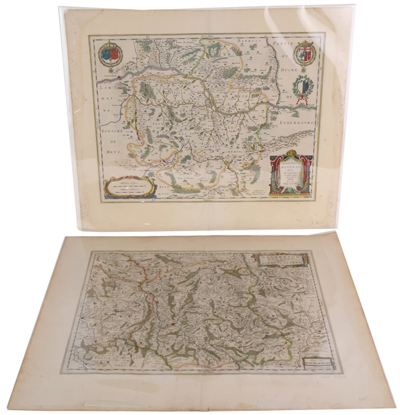 Willem Blaeu, Two Unframed Maps of France