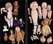 Vintage Kewpie, Bisque and Porcelain Dolls