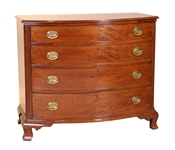 Late Chippendale Bowfront Chest of Drawers