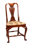 Joshua Otis Queen Anne Walnut Side Chair