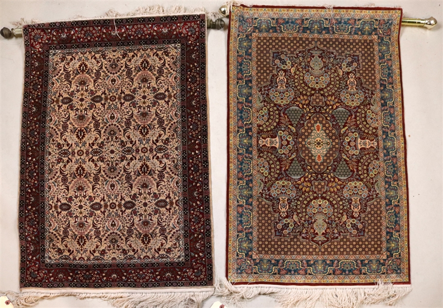 Two Fine Silk Prayer Rugs