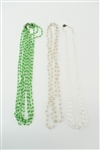 Three Long Vintage Beaded Necklaces