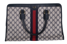 Gucci GG Ophidia Navy Top Handle Tote Bag