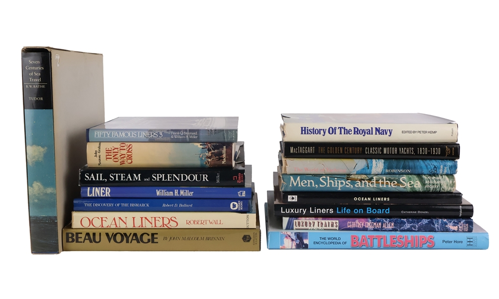Group of Books on Ocean Liners, Ships and Yachts