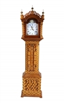 Federal Style Parquetry Inlaid Tall Case Clock